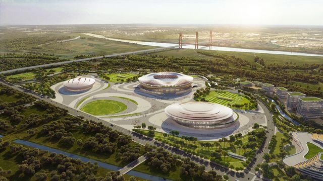 Jinan Huanghe Sports Center, Soccer Arena, China