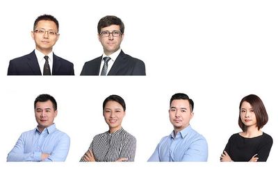 Partner and Associate Partner of HPP International Architektur Consult Ltd. Shanghai: Wei Yu, Jens Kump, Dr. Li Jian, Amanda Xu, Gan Yuanzhe and Ren Qi